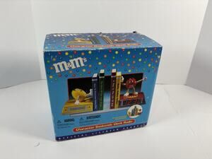 M&M’s Character Bookends Clock Radio Complete in Box Red Yellow Candy Display